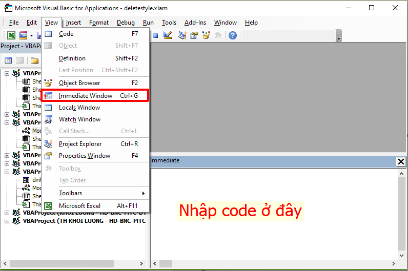 cách unhide tất cả các sheet trong excel