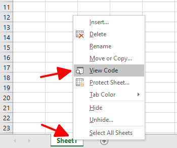 Cách unhide tất cả các sheet trong Excel